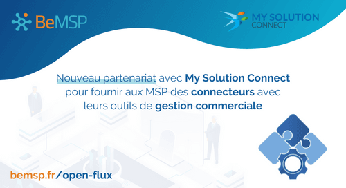 My Solution Connect noue un partenariat avec BeMSP - My Solution Connect
